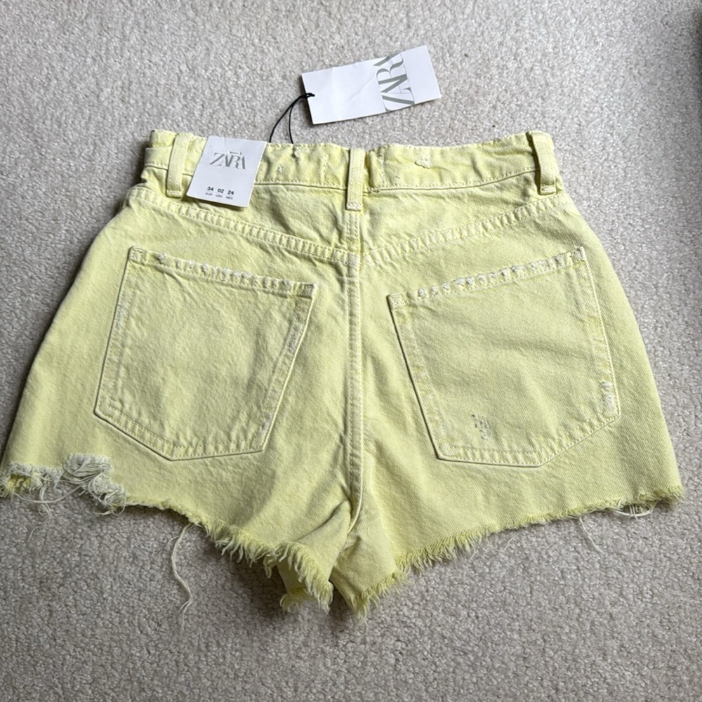 Jean shorts brand new size 2 Zara - Picture 2 of 5